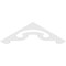 Ekena Millwork Pitch Northwest Architectural Grade PVC Gable Pediment, 60"W x 17 1/2"H x 1"P (7/12) GPP060X018X100NOR - alternate 2
